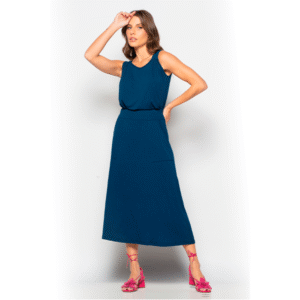Vestido Midi Regata