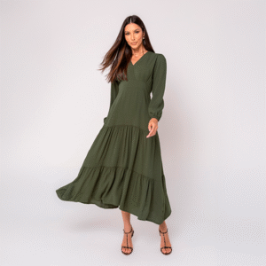 Vestido Midi Viscolinho